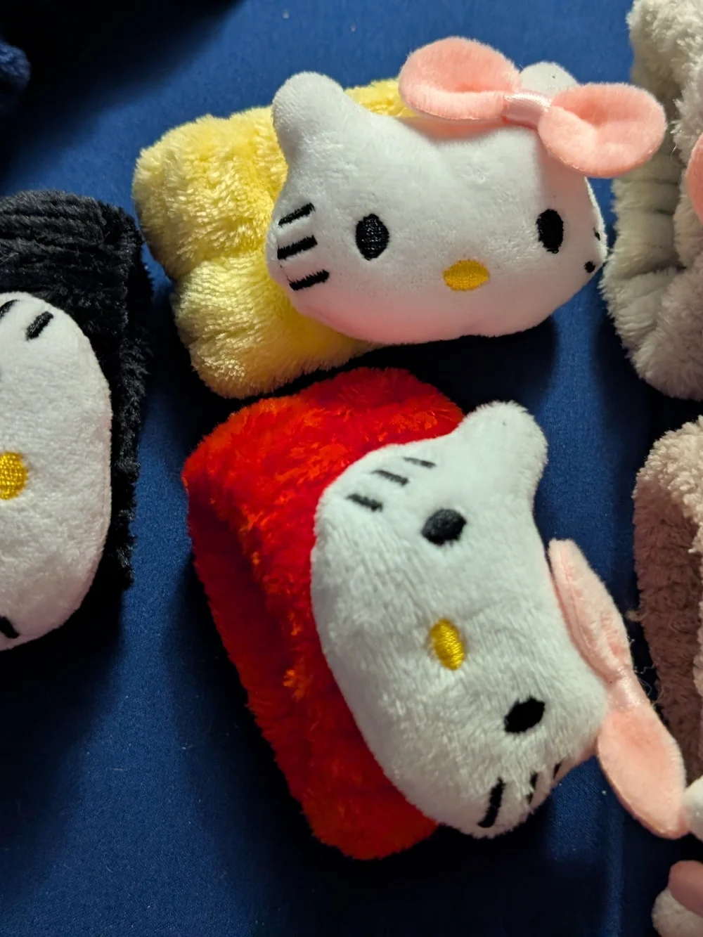 Sanrio Hello Kitty Plush Hair Scrunchie Or Wrist Bands Lot
